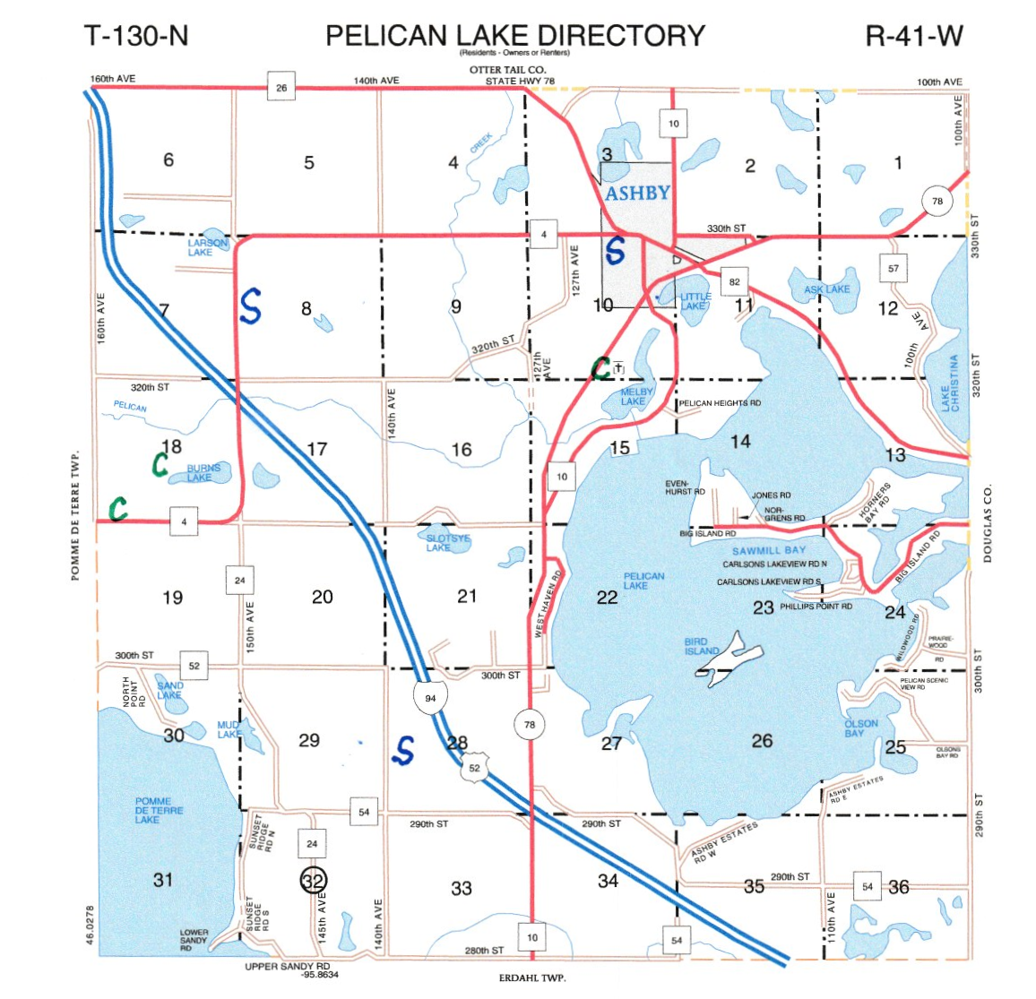 Pelican Lake Township early cemeteries and schools